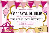 Where to order Birthday Invitations Carnival Birthday Party Invitation Diy Printable Pink