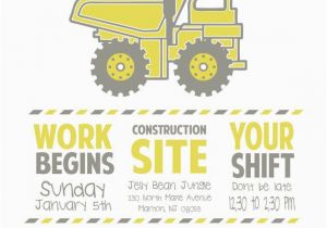 Where to order Birthday Invitations Custom Little Boy Dump Truck Birthday Party Invitations