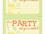 Where to Print Birthday Invitations Bnute Productions Free Printable Citrus Splash Invitations