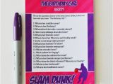 Who Knows the Birthday Girl Best Questions Air Jordan Birthday Party Game You Print Air Jordan Party