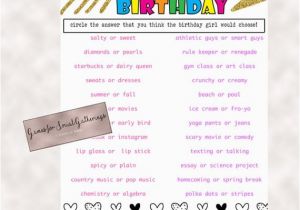 Who Knows the Birthday Girl Best Questions Girls Birthday Party Game who Knows the Birthday Girl the