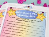 Who Knows the Birthday Girl Best Questions Personalized Quot who Knows the Birthday Star Quot Game
