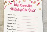 Who Knows the Birthday Girl Best Questions who Knows Birthday Girl Best Party Game Placemat Printable
