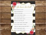 Who Knows the Birthday Girl Best Questions who Knows Her Best Printable Birthday Game Bridal Shower Game