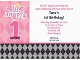 Wholesale Birthday Invitations 1st Birthday Angel Personalized Invitation Each