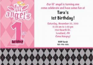 Wholesale Birthday Invitations 1st Birthday Angel Personalized Invitation Each