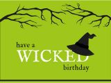 Wicked Birthday Card Green Wicked Halloween Birthday Card Templates by Canva