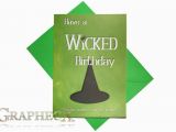 Wicked Birthday Card Wicked Inspired Personalized Birthday Card