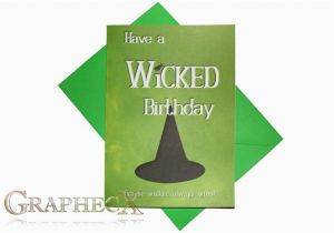 Wicked Birthday Card Wicked Inspired Personalized Birthday Card