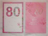 Wife 80th Birthday Card 80th Birthday Wife Card 2 Designs Sew Good Teddy Carte