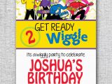 Wiggles Birthday Invitations Printable Birthday Invitation Wiggles Modern by theprintablecafe On Etsy