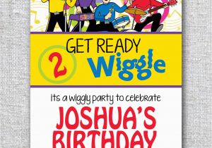 Wiggles Birthday Invitations Printable Birthday Invitation Wiggles Modern by theprintablecafe On Etsy