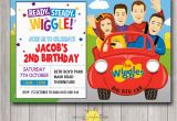 Wiggles Birthday Invitations Printable Custom Wiggles Printable Birthday Party Invitation Big Red