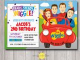 Wiggles Birthday Invitations Printable Custom Wiggles Printable Birthday Party Invitation Big Red