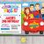Wiggles Birthday Invitations Printable Custom Wiggles Printable Birthday Party Invitation Big Red