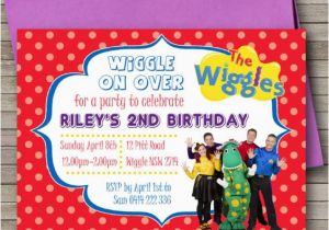 Wiggles Birthday Invitations Printable the Wiggles Birthday Party Invitation Any Age Kids