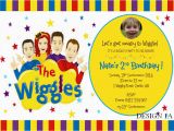 Wiggles Birthday Invitations Printable the Wiggles Birthday Party Supplies Personalised