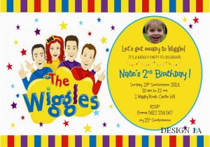 Wiggles Birthday Invitations Printable the Wiggles Birthday Party Supplies Personalised