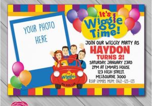 Wiggles Birthday Invitations Printable the Wiggles Invitation with Photo Insert Choose by