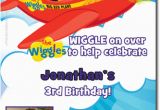 Wiggles Birthday Invitations Printable Wiggles Birthday Party Invitations Candy Wrappers Thank