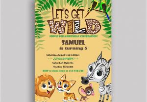 Wild Animal Birthday Party Invitations Best 25 Safari Invitations Ideas On Pinterest Monkey