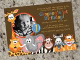 Wild Animal Birthday Party Invitations Zoo Buddies Zoo Jungle Safari Animals themed Birthday