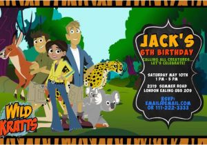 Wild Kratts Birthday Party Invitations 17 Best Images About Birthday Wild Kratts On Pinterest