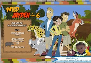 Wild Kratts Birthday Party Invitations March 2015 Custom Invitations by Ekwebdesigns