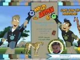 Wild Kratts Birthday Party Invitations Wild Kratts Birthday Invitation Customized with or