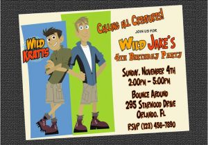 Wild Kratts Birthday Party Invitations Wild Kratts Birthday Party Invite Aidan 39 S 10th Bday