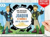 Wild Kratts Birthday Party Invitations Wild Kratts Invitation Instant Download Wild Kratts Invites