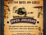 Wild West Birthday Invitations Fun 39 N 39 Frolic Summer Party theme Wild West