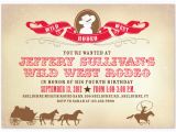 Wild West Birthday Invitations Party Invitations Wild West Rodeo at Minted Com