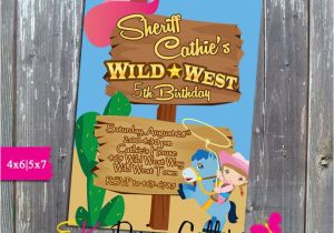 Wild West Birthday Invitations Sheriff Callie Wild West Birthday Party Invitation Printable