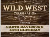 Wild West Birthday Invitations Wild West Celebration Birthday Invitations Paperstyle