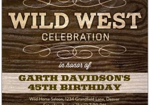 Wild West Birthday Invitations Wild West Celebration Birthday Invitations Paperstyle