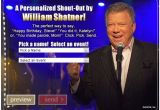 William Shatner Birthday Card Bring A Little More Shatner Into Your Life with A