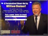 William Shatner Birthday Card Bring A Little More Shatner Into Your Life with A