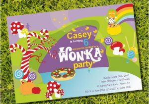 Willy Wonka Birthday Invitations Willy Wonka Birthday Party Invitation Instantly Downloadable