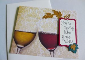 Wine themed Birthday Cards Wine themed Birthday Card Inside Sentiment Optional