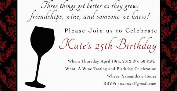 Wine themed Birthday Invitations Printable Birthday Party Invitation 5 X 7 Wine themed