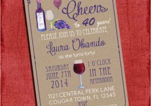 Wine themed Birthday Invitations Printable Wine theme 30th 40th 50th 60th Birthday