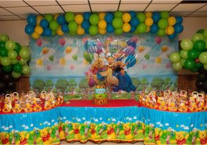 Winnie the Pooh 1st Birthday Party Decorations Winnie the Pooh Birthday Party Ideas Photo 11 Of 74