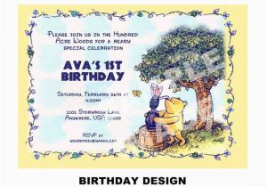 Winnie the Pooh Birthday Invitations Free Printable Items Similar to Winnie the Pooh Invitation Printable