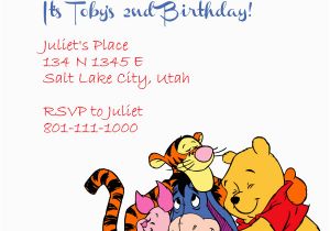 Winnie the Pooh Birthday Invitations Free Printable Winnie the Pooh and Friends Invitation Wedding