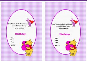 Winnie the Pooh Birthday Invitations Free Printable Winnie the Pooh Birthday Invitations Birthday Printable