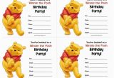 Winnie the Pooh Birthday Invitations Free Printable Winnie the Pooh Birthday Invitations Free Printable