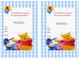 Winnie the Pooh Birthday Invitations Free Printable Winnie the Pooh Birthday Invitations Winnie the Pooh