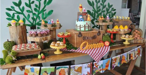 Winnie the Pooh Birthday Party Decoration Ideas Kara 39 S Party Ideas Rustic Winnie the Pooh 1st Birthday