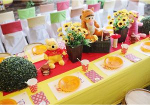 Winnie the Pooh Birthday Party Decoration Ideas Kara 39 S Party Ideas Winnie the Pooh themed Birthday Party